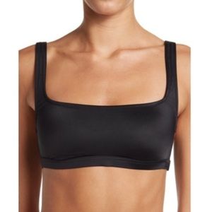 Madewell second wave balconette bikini‎ top black XL NWT